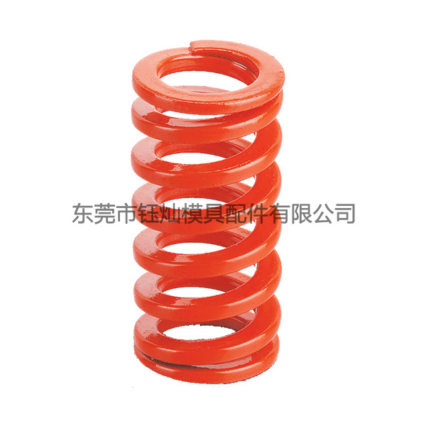 高端國(guó)產(chǎn)合金鋼扁線橙色壓縮彈簧CSWS